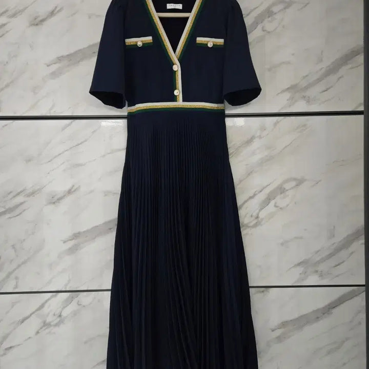 [BUNJANG] Sandro Pleated Dress / 산드로 플리츠 원피스