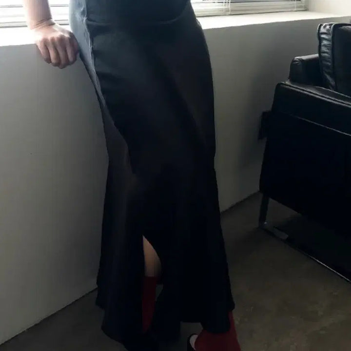 [BUNJANG] Soft Gloss Banding Skirt / Soft Gloss Banding Skirt 오리엔탈 스커트