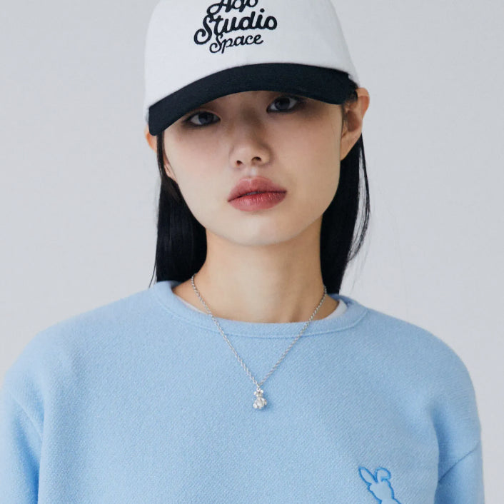 [BUNJANG] Acos Studio Space Ball Cap Hat White/Black Free Size Sealed / 새) 아코스튜디오스페이스 볼캡 모자 화이트블랙 프리사이즈 미개봉 새상품