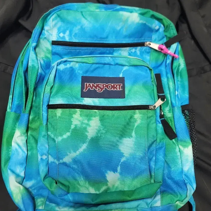 [BUNJANG] JanSport Tie-Dye Backpack Blue/Green / 잔스포츠 타이다이 백팩 블루/그린