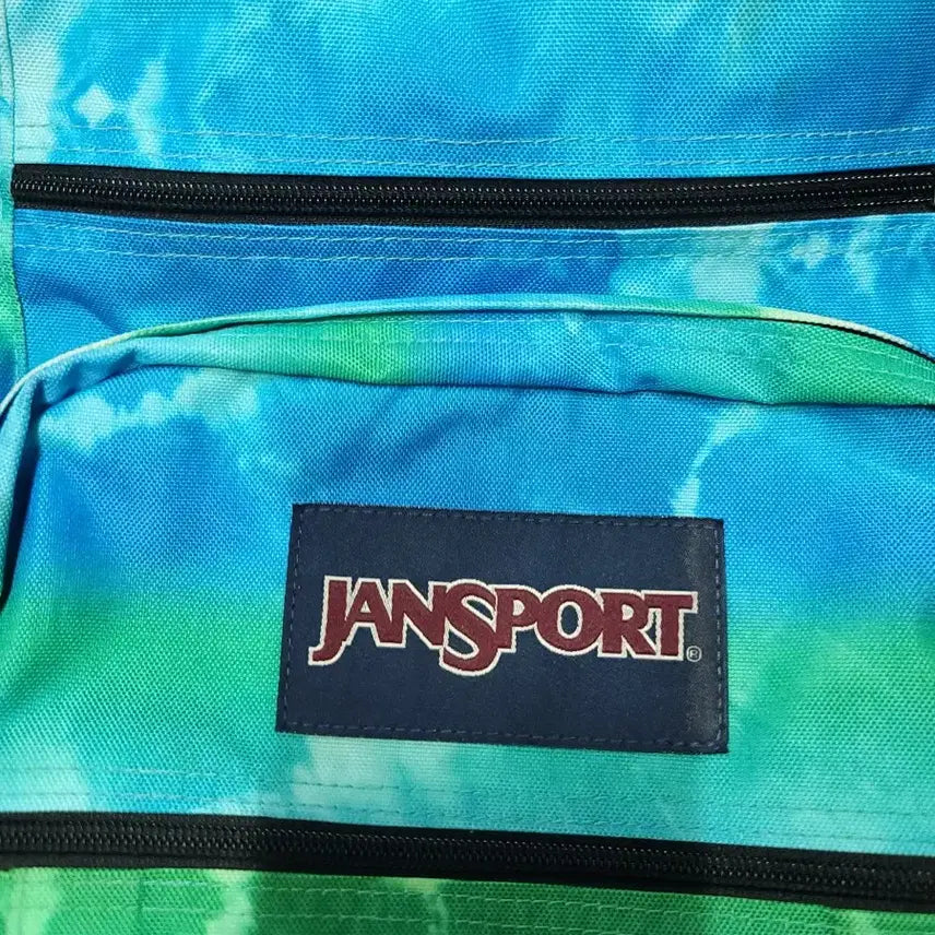 [BUNJANG] JanSport Tie-Dye Backpack Blue/Green / 잔스포츠 타이다이 백팩 블루/그린