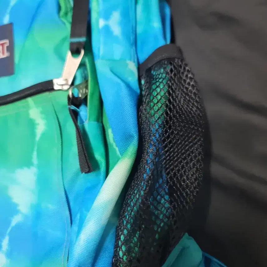[BUNJANG] JanSport Tie-Dye Backpack Blue/Green / 잔스포츠 타이다이 백팩 블루/그린