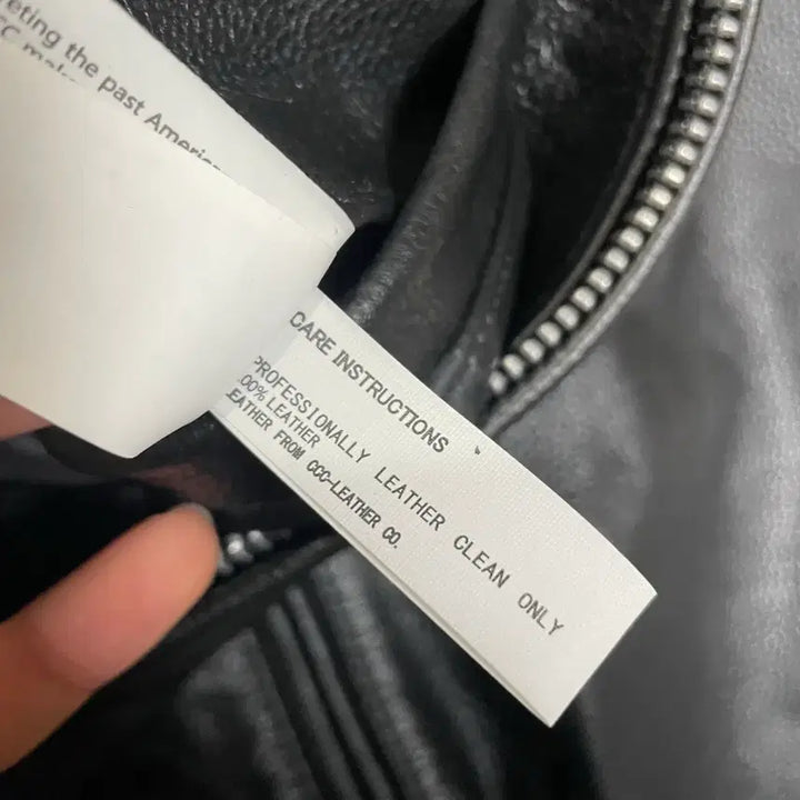 [BUNJANG] Aging CCC Cowhide Leather Jacket (M) / 에이징씨씨씨 소가죽 자켓 m