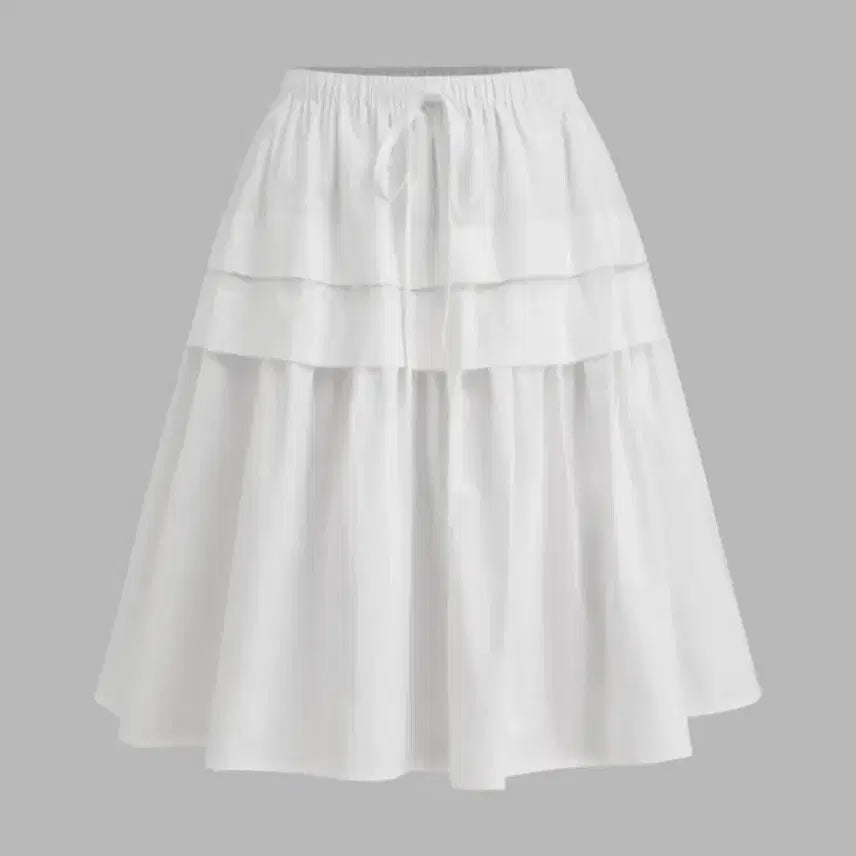 [BUNJANG] Shop Cider White Midi Skirt / [새상품] 정가 42900원 샵사이다 화이트 미드 스커트