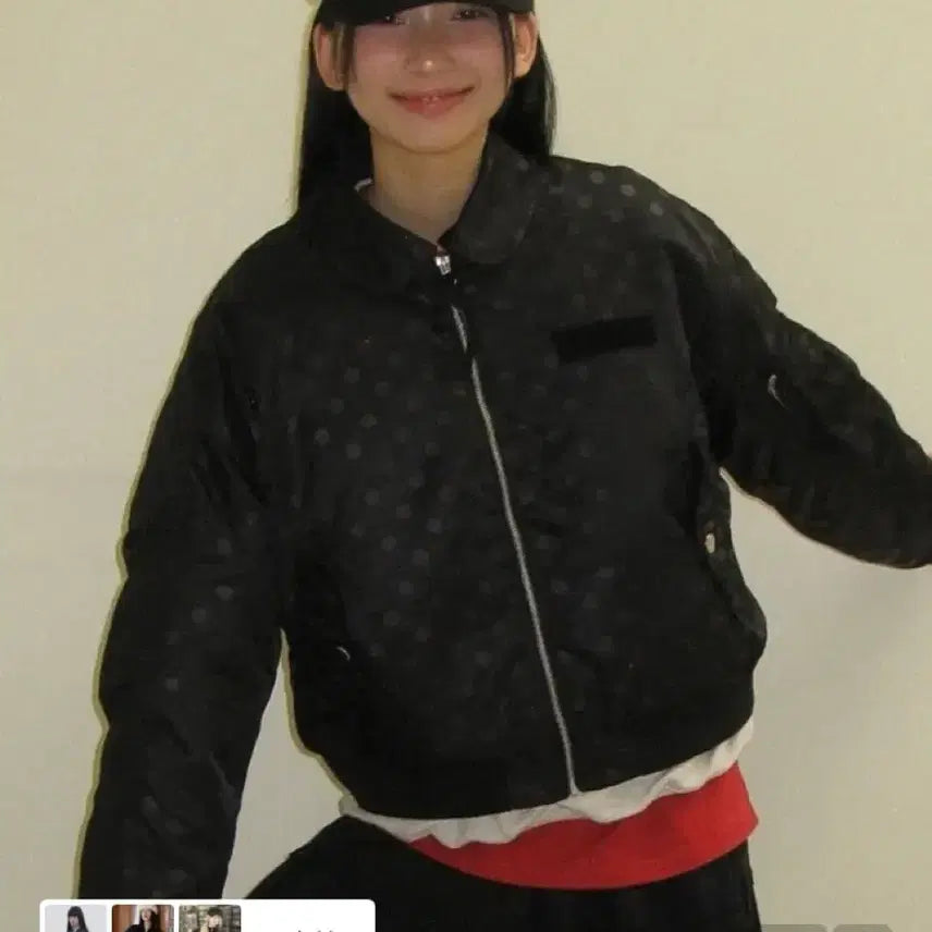 [BUNJANG] Ronron Inner Pointed Bomber MA-1 Jumper / 론론 패딩 INNER POINTED BOMBER MA-1 JUMPER