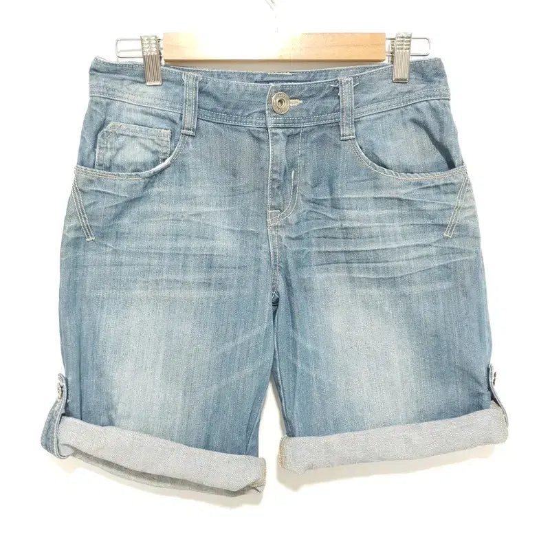 [BUNJANG] Tomboy Denim 5-Part Pants / 톰보이 데님 5부 팬츠 55_S0039