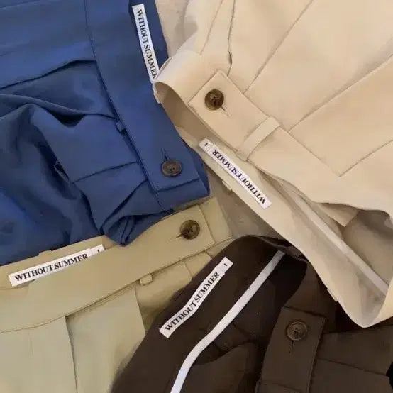 [BUNJANG] Withoutsummer Salt Slacks Blue M / 위드아웃썸머 솔트 슬랙스 블루 m