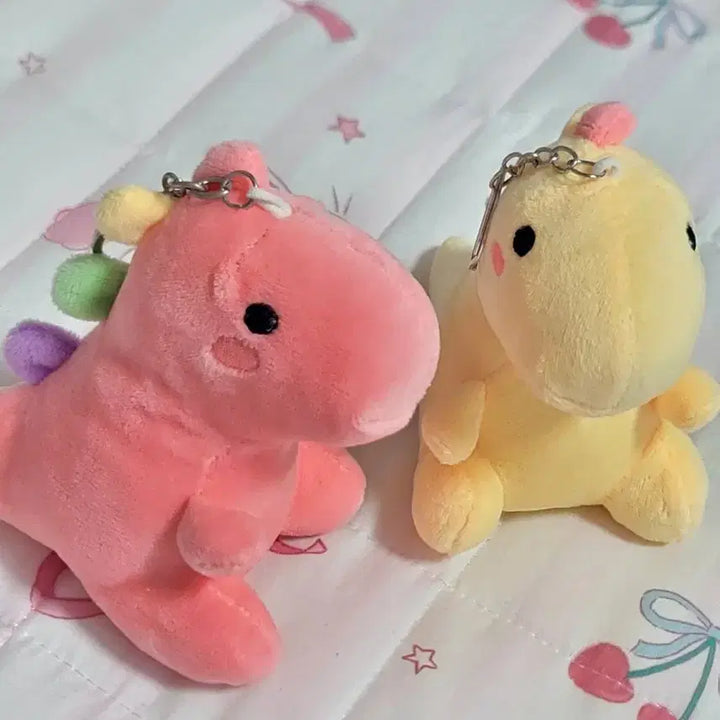 [BUNJANG] Dinosaur Plush Keyring Bundle Set / 공룡인형키링 2개 일괄 0.5