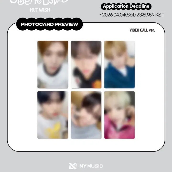 [BUNJANG] NCT WISH Jakarta Video Call POB Photocard / 엔시티위시 자카르타 영상통화 미공포 양도