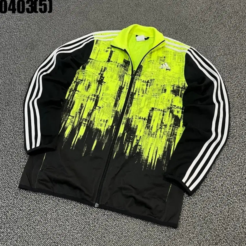 [BUNJANG] Adidas Fluorescent Track Jacket Black / 아디다스 형광 트랙 자켓 블랙 0403