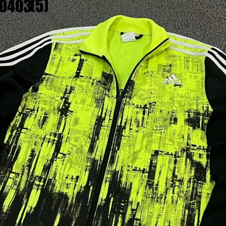 [BUNJANG] Adidas Fluorescent Track Jacket Black / 아디다스 형광 트랙 자켓 블랙 0403