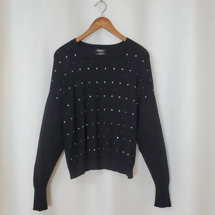 [BUNJANG] DKNY Black Knit Sweater Size 66 / DKNY 니트 66