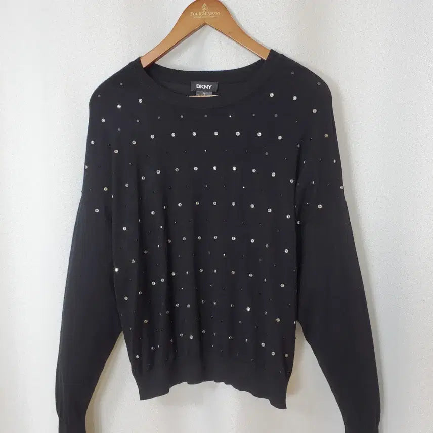[BUNJANG] DKNY Black Knit Sweater Size 66 / DKNY 니트 66