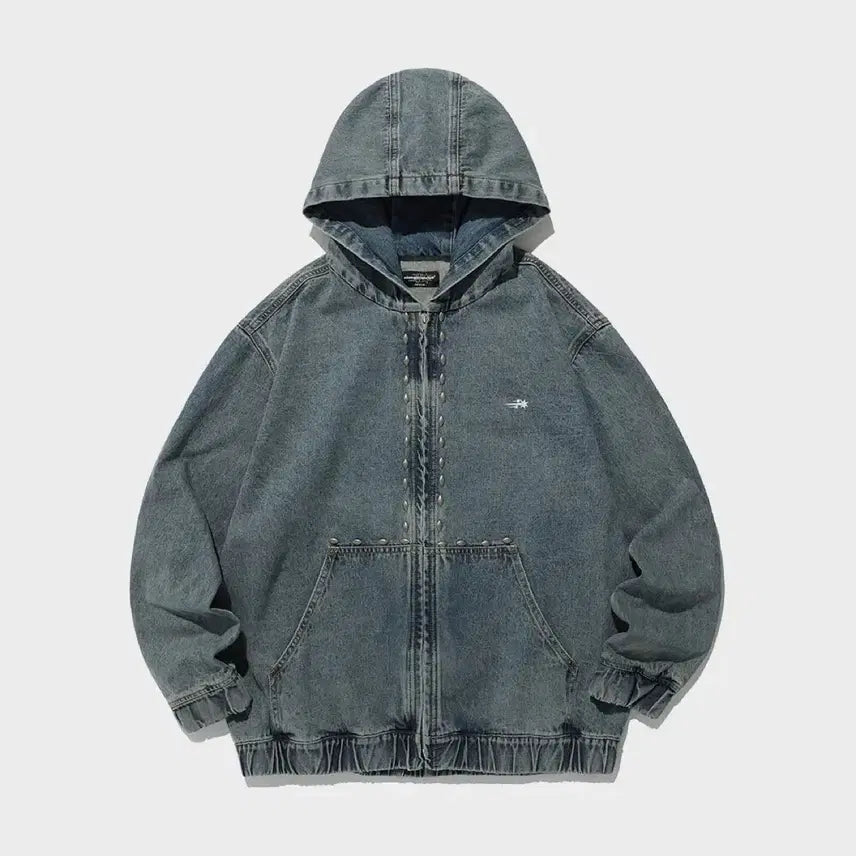[BUNJANG] Nice Ghost Club Denim Hooded Jacket / 나이스고스트클럽 청자켓s