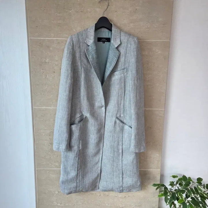 [SOLD OUT] 보브 VOV 여성 린넨 자켓 (66)린넨 롱자켓.마 자켓