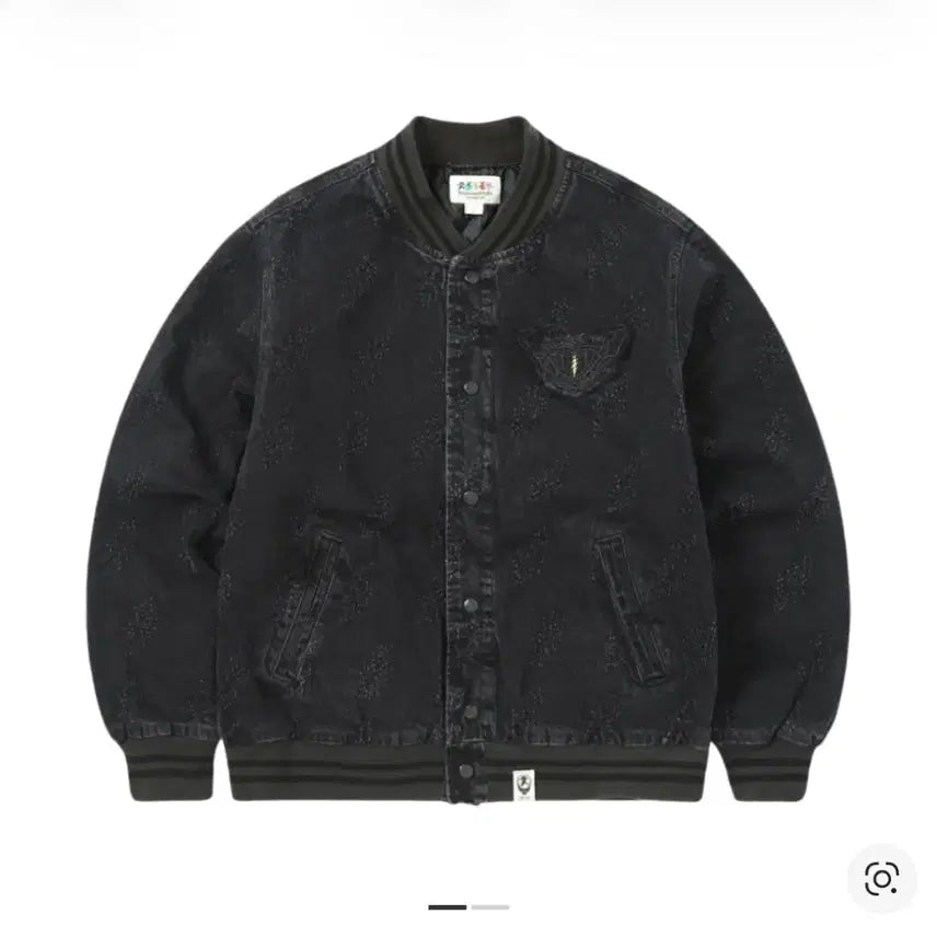 [BUNJANG] thisisneverthat x Grateful Dead Varsity Jacket Black / (L) 디스이즈네버댓X그레이트풀데드 바시티 자켓 블랙