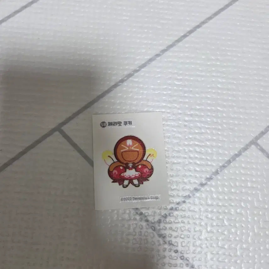 [BUNJANG] Cookie Run Cherry Cookie Sticker / 쿠키런 띠부씰 58 체리맛 쿠키 스티커