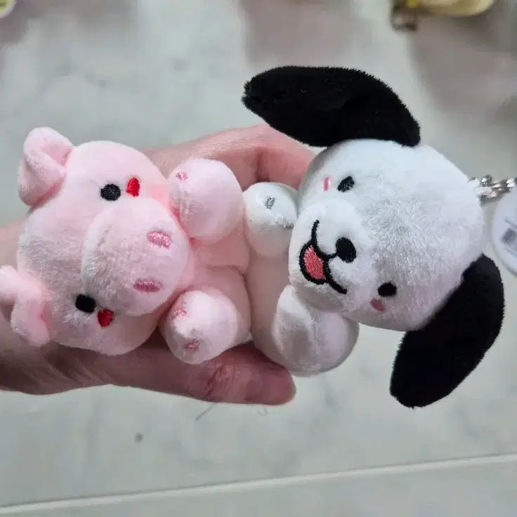 [BUNJANG] Flying Pig Dog Charm Keychain Set / 날아라 키링 돼지 강아지 새상품 일괄 택O