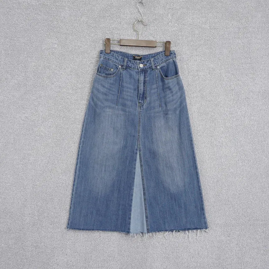 [BUNJANG] System 2024 Denim Flare Skirt Size 64 / 한섬 시스템 2024 데님 플레어 스커트 64size
