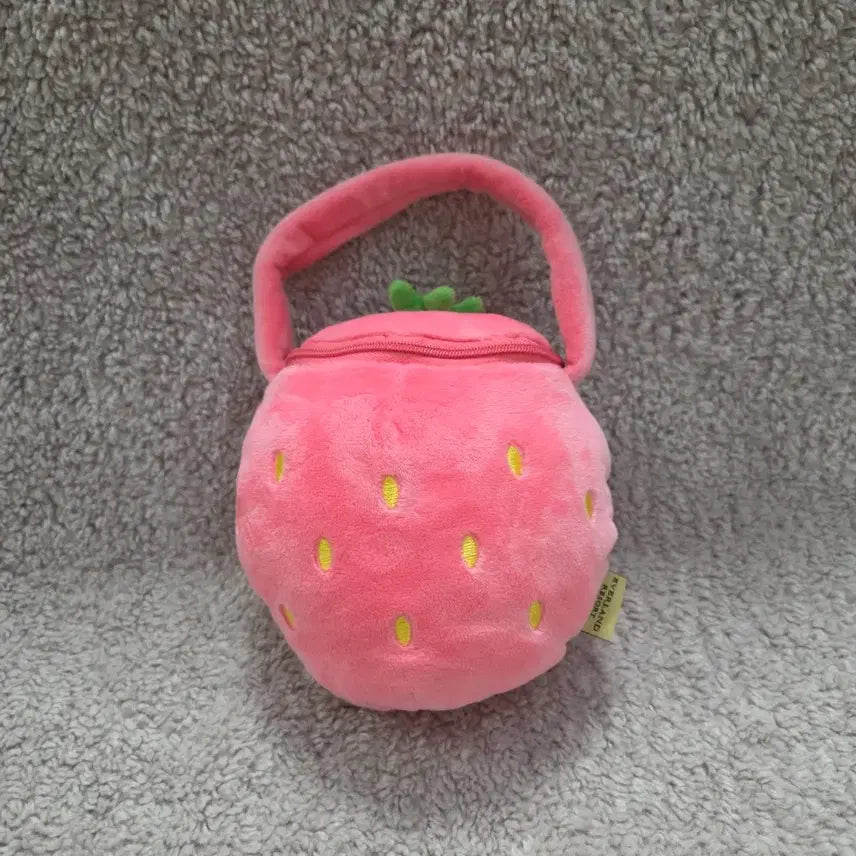 [BUNJANG] Everland Fox Doll Strawberry Pouch / 에버랜드 여우 인형 딸기 파우치