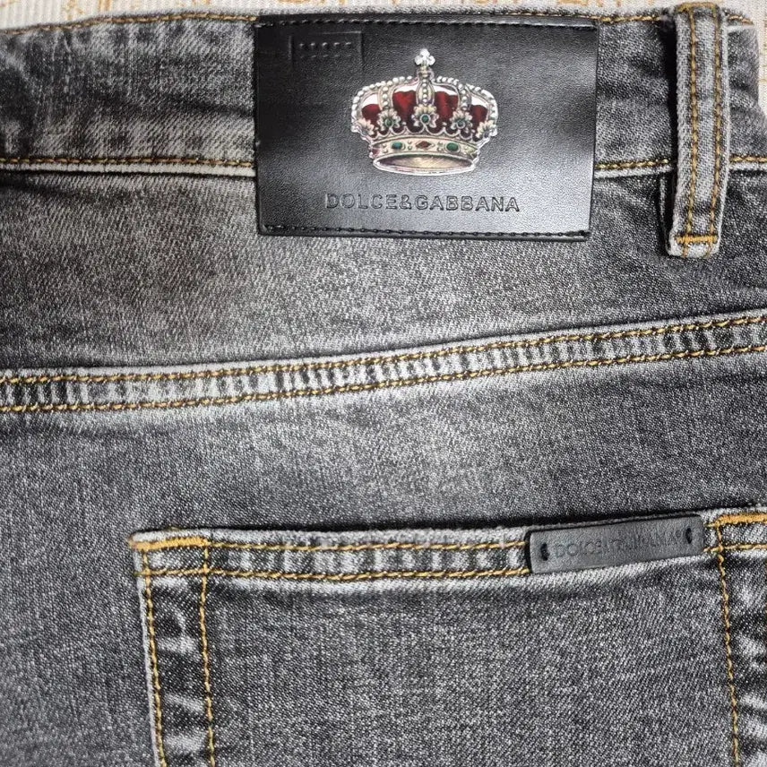 [BUNJANG] Dolce &amp; Gabbana Washed Black Denim Jeans / 돌체앤가바나 블랙 워싱 데님 청바지/34