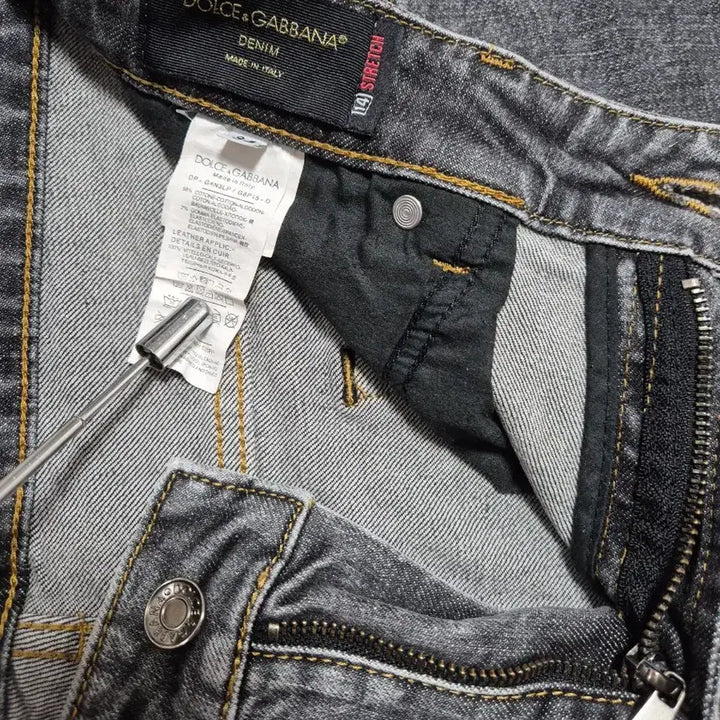 [BUNJANG] Dolce &amp; Gabbana Washed Black Denim Jeans / 돌체앤가바나 블랙 워싱 데님 청바지/34