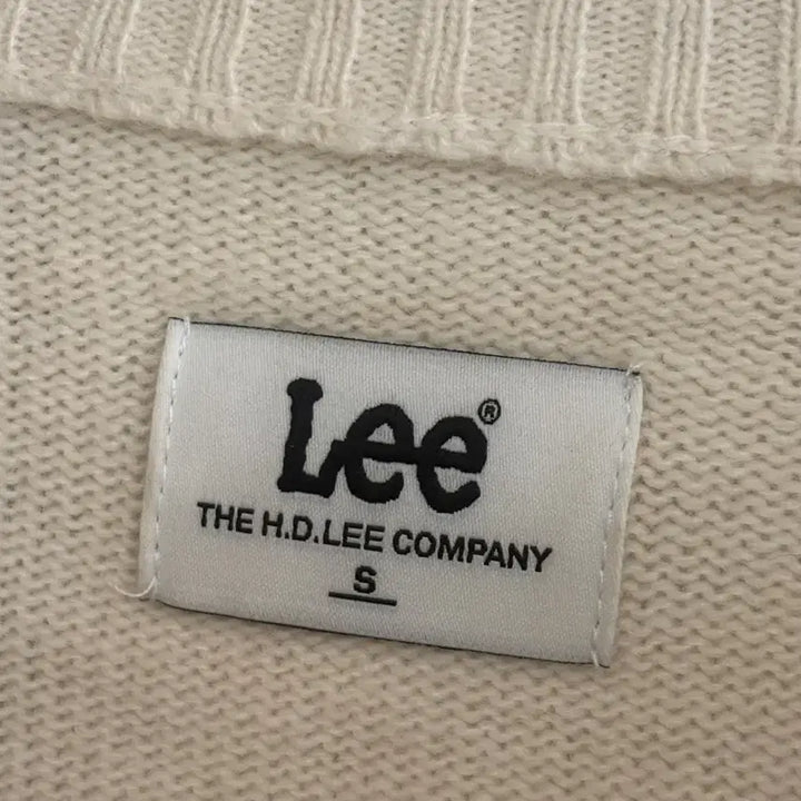 [BUNJANG] Lee Ivory Knit Logo Sweater / Lee 아이보리 니트