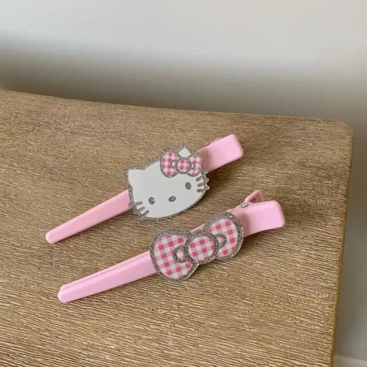 [BUNJANG] Pink Hair Claw Clip Set / 핑크 헤어 집게핀 세트(새상품)