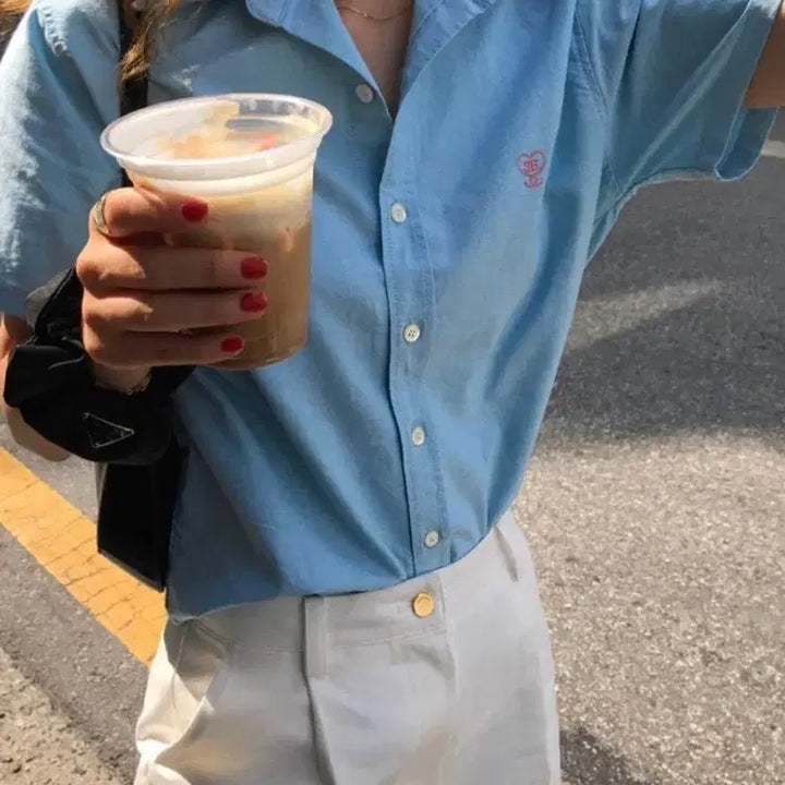 [BUNJANG] Sienne Classic Logo Shirt / 시엔느 클래식 로고 셔츠
