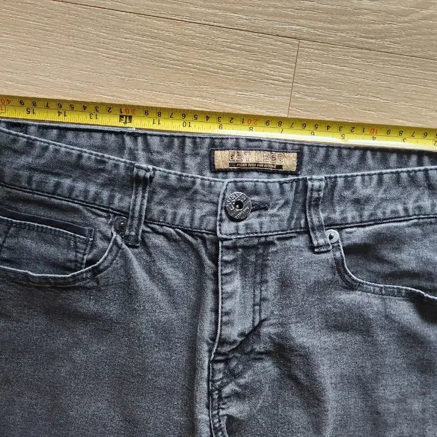 [BUNJANG] Used Black Denim Jeans 32 / GET USED 흑청 데님 청바지 82cm 32