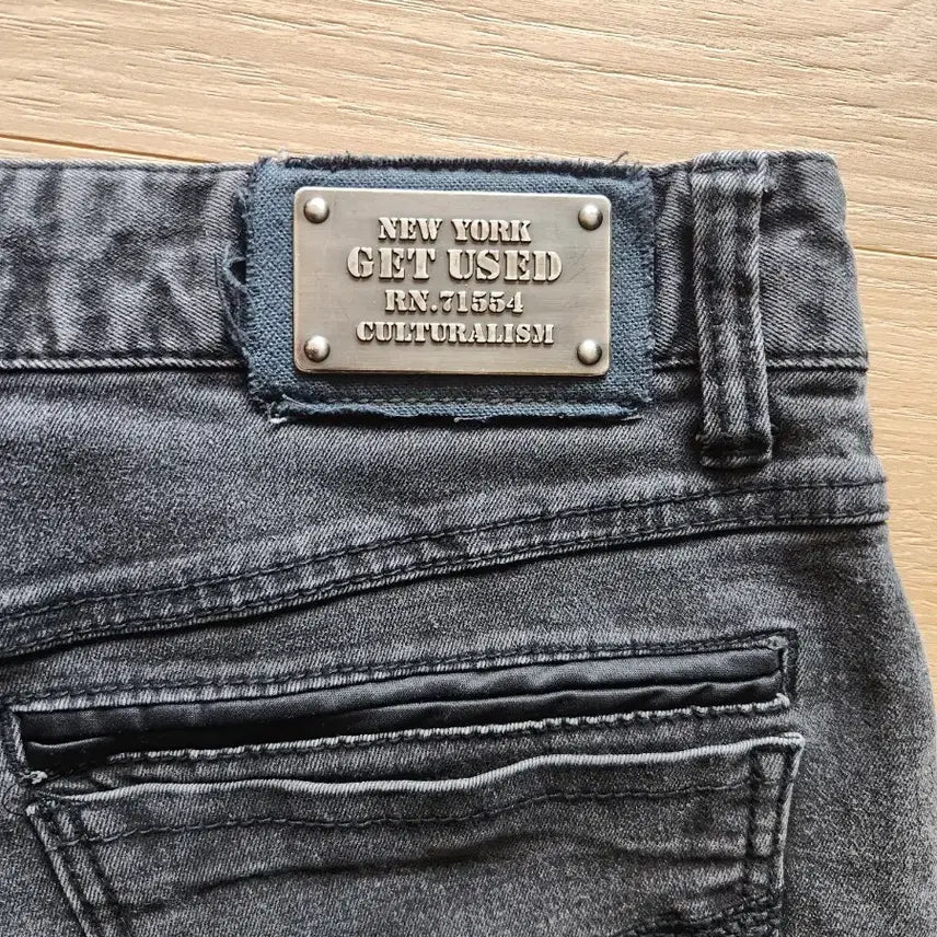 [BUNJANG] Used Black Denim Jeans 32 / GET USED 흑청 데님 청바지 82cm 32