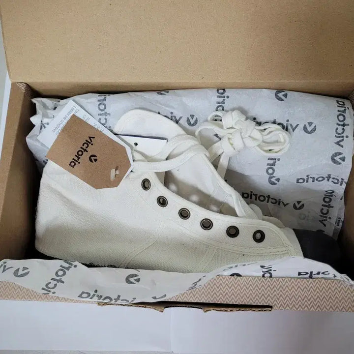 [BUNJANG] Victoria High Sneakers 255 (New) / 빅토리아 하이 스니커즈 255(새상품)