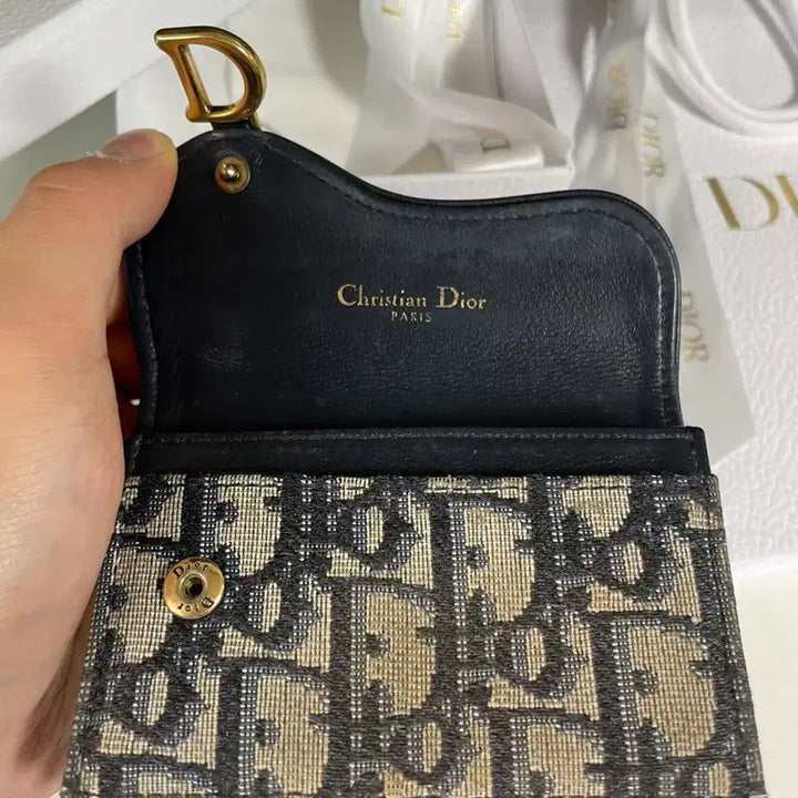 [BUNJANG] Dior Oblique Saddle Card Holder / 디올 오블리크 새들카드지갑