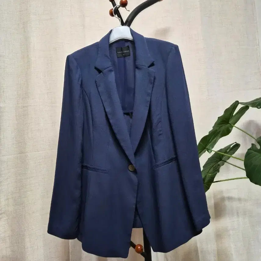 [BUNJANG] Olivia Lauren Navy Single Jacket 100 / 올리비아로렌 싱글자켓100