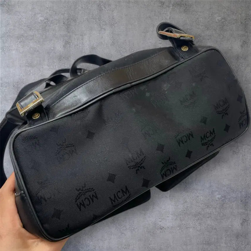 [BUNJANG] MCM Monogram Pocket Backpack / 엠씨엠 Mcm 블랙 모노그램 포켓 백팩
