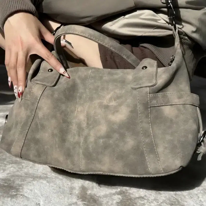 [SOLD OUT] 보스턴 토트 크로스 백 그레이 브라운