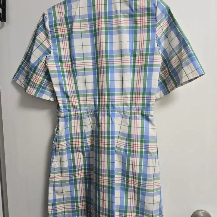 [BUNJANG] Lacoste Check Shirt Dress / 라코스테 체크 셔츠 원피스