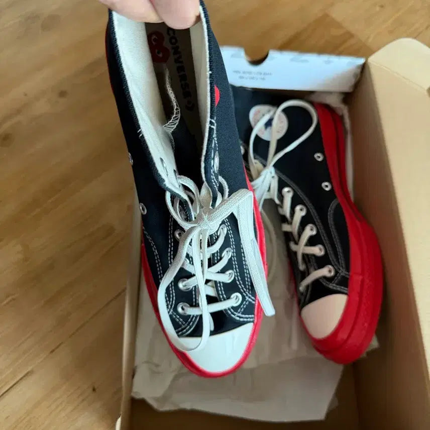 [BUNJANG] Converse Comme des Garcons Play High-Top Sneakers / 컨버스 꼼데가르송 플레이 하이탑