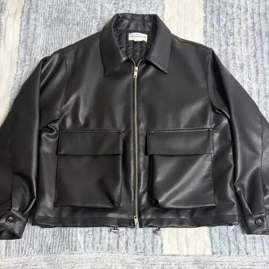 [BUNJANG] Raffstore Buffing Leather Minimal Pocket Leather Jacket / (미착용 새제품) 라퍼지스토어 버핑레더 미니멀 포켓 가죽자켓