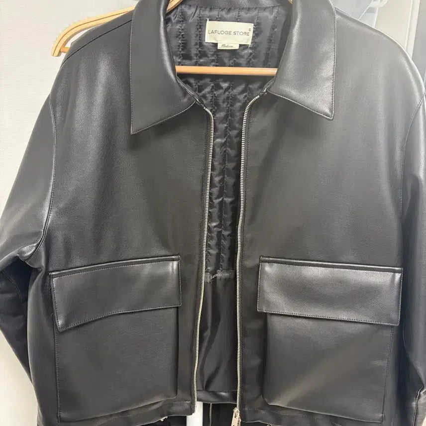 [BUNJANG] Raffstore Buffing Leather Minimal Pocket Leather Jacket / (미착용 새제품) 라퍼지스토어 버핑레더 미니멀 포켓 가죽자켓