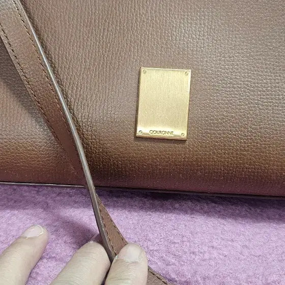 [BUNJANG] Couronne Melia Tote Bag Brown / 쿠론 멜리아 토트백 브라운