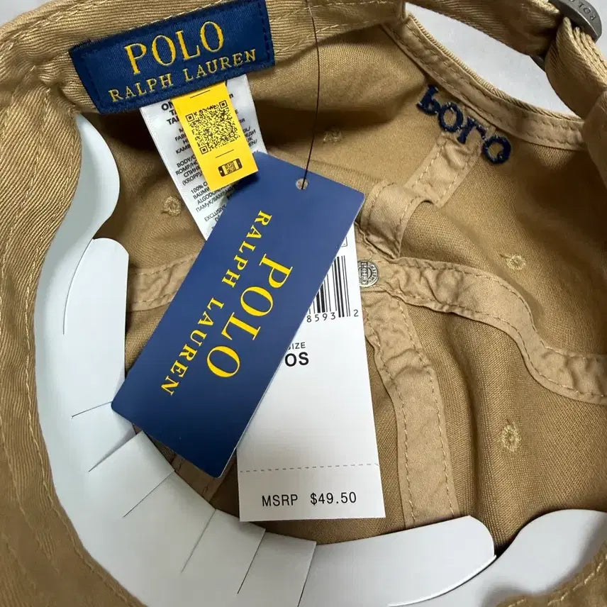 [BUNJANG] Polo Ralph Lauren Cap (Light Beige) / 폴로 랄프로렌 볼캡모자 (진베이지)(새상품)