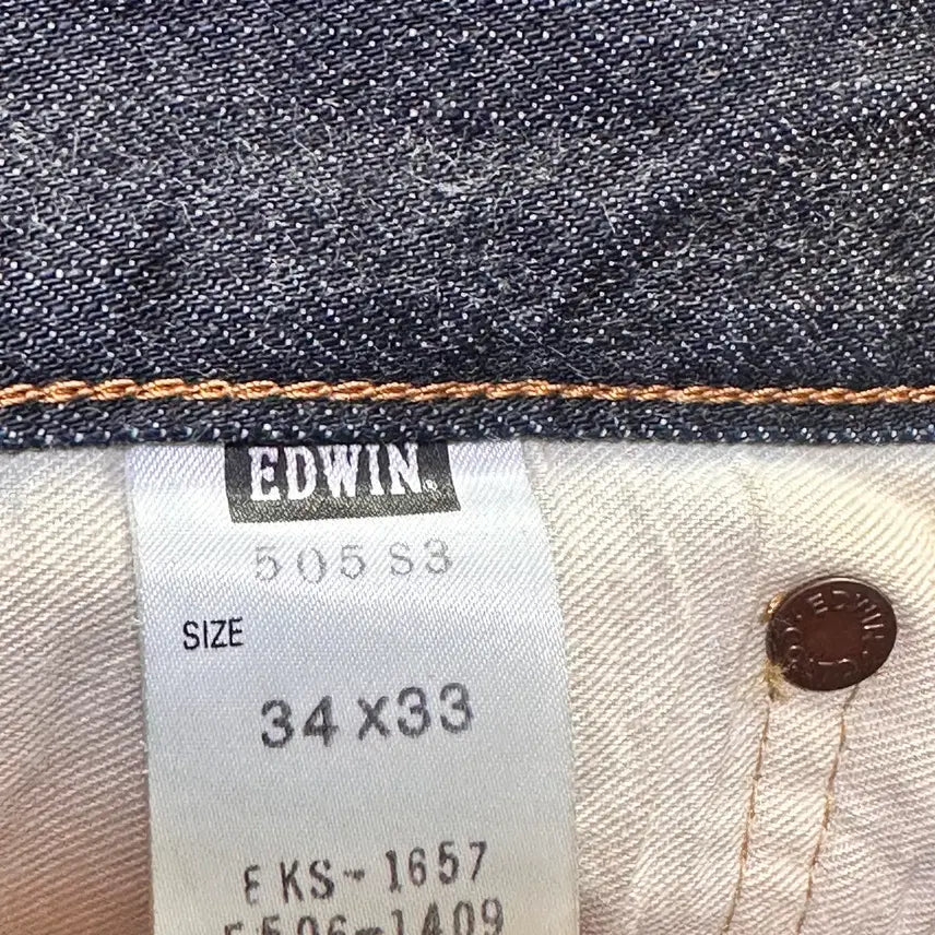 [SOLD OUT] EDWIN 505 S3 90s  에드윈 스페셜 모델  셀비지데님