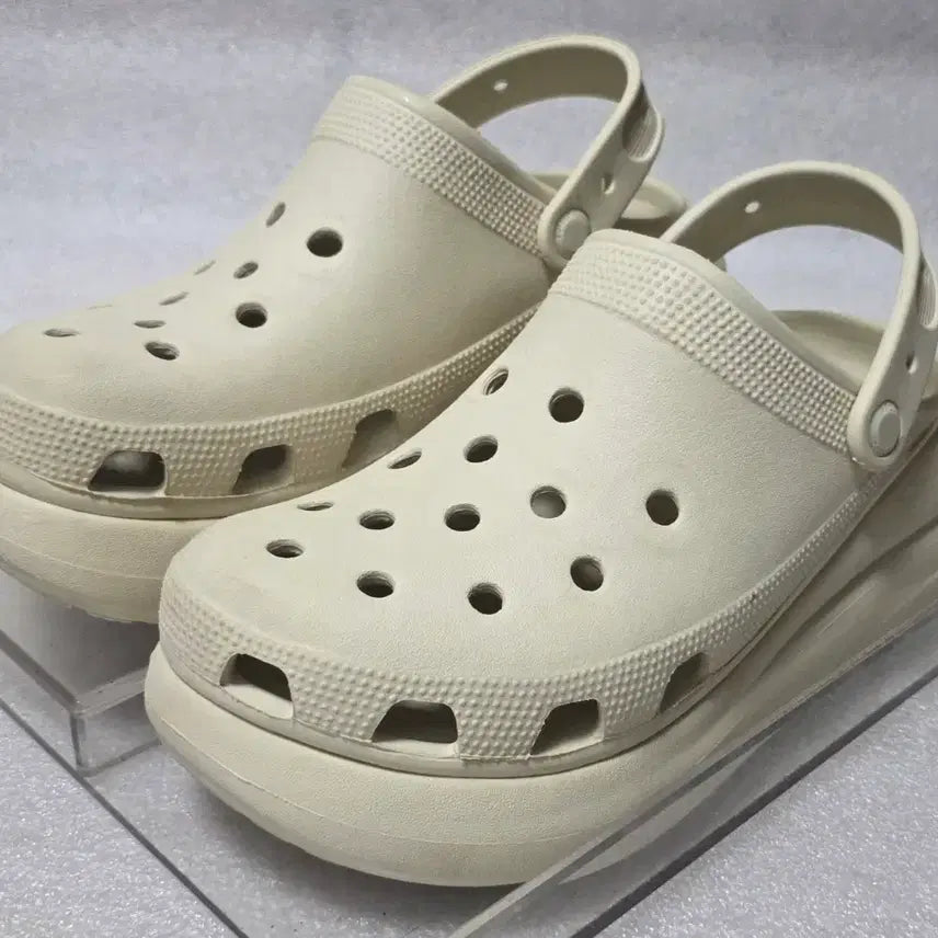 [BUNJANG] Crocs Classic Crush Clog Height-Increasing Sandals / 크록스 CROCS 클래식 크러쉬 클로그 키높이 남250~255 여260