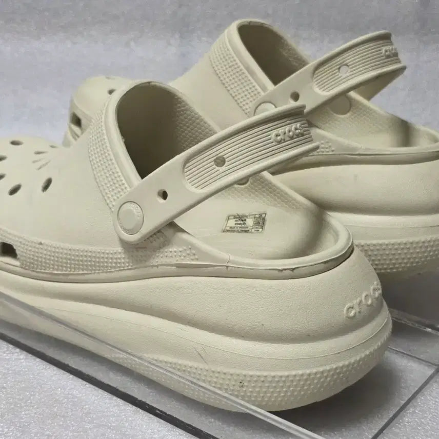 [BUNJANG] Crocs Classic Crush Clog Height-Increasing Sandals / 크록스 CROCS 클래식 크러쉬 클로그 키높이 남250~255 여260