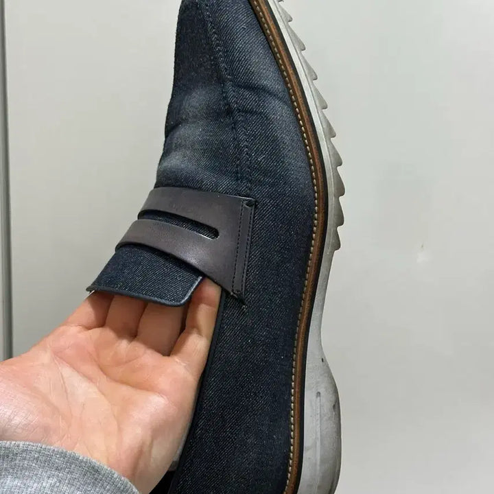 [BUNJANG] Berluti Denim Loafers Shoes / 벨루티 데님 로퍼 슈즈