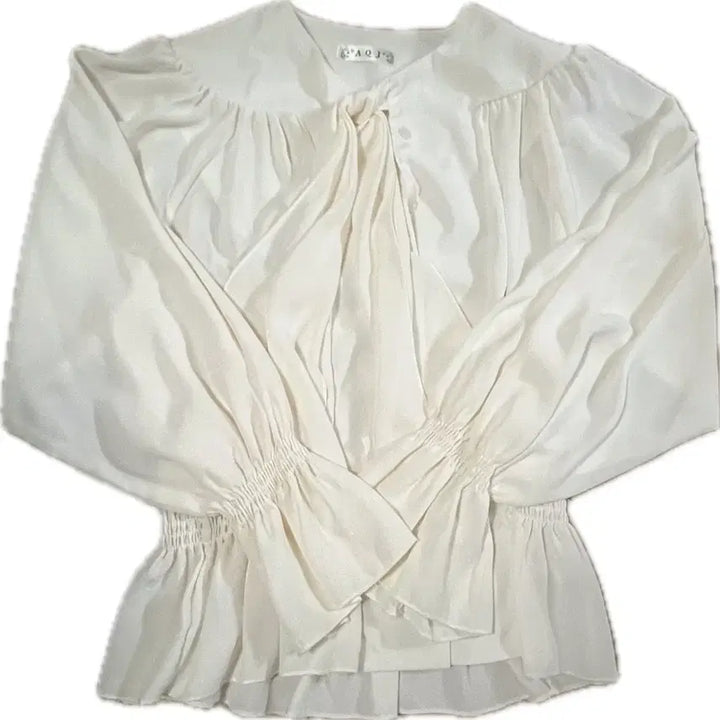 [BUNJANG] White Shirring Blouse / 화이트 셔링 블라우스
