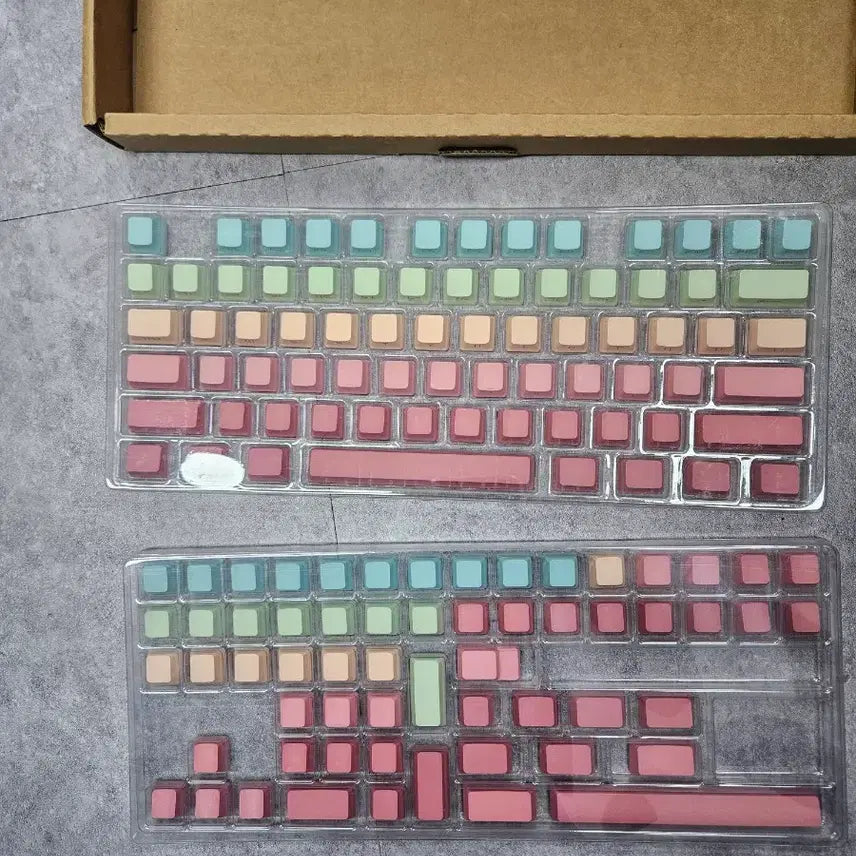 [BUNJANG] Rainbow Gradient Keycap Set / 무지개 그라데이션 키캡