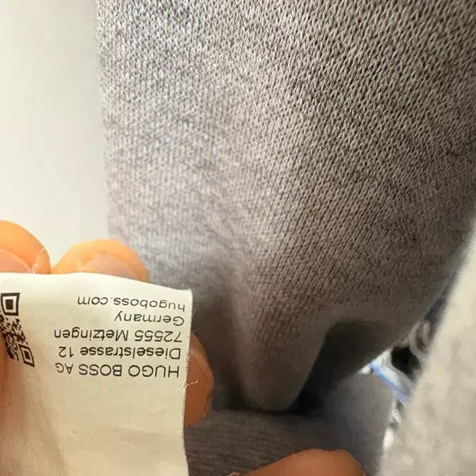 [BUNJANG] BOSS Gray Hoodie / BOSS 보스 회색 후드티