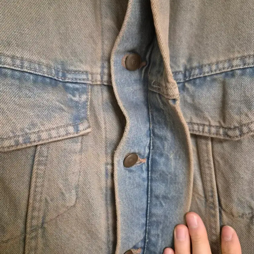 [BUNJANG] ZARA Vintage Mud Washing Denim Jacket / 자라 빈티지 머드 워싱 데님 자켓